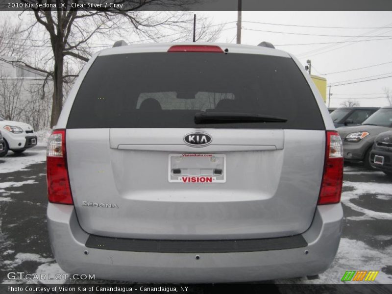 Clear Silver / Gray 2010 Kia Sedona LX