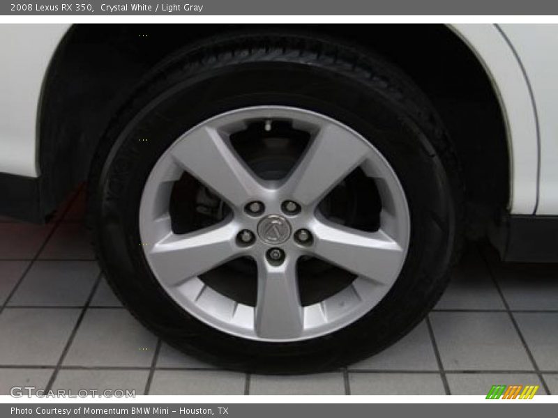 Crystal White / Light Gray 2008 Lexus RX 350