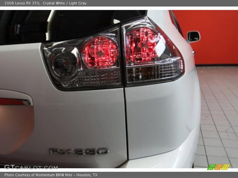 Crystal White / Light Gray 2008 Lexus RX 350