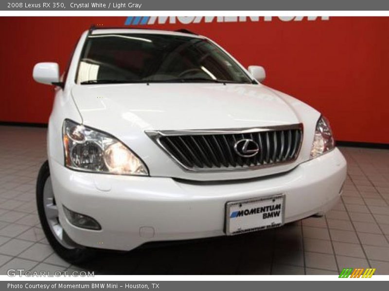 Crystal White / Light Gray 2008 Lexus RX 350