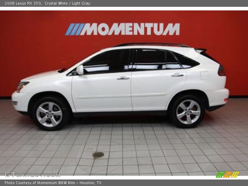 Crystal White / Light Gray 2008 Lexus RX 350
