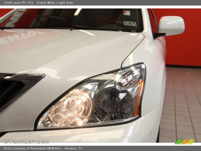 Crystal White / Light Gray 2008 Lexus RX 350