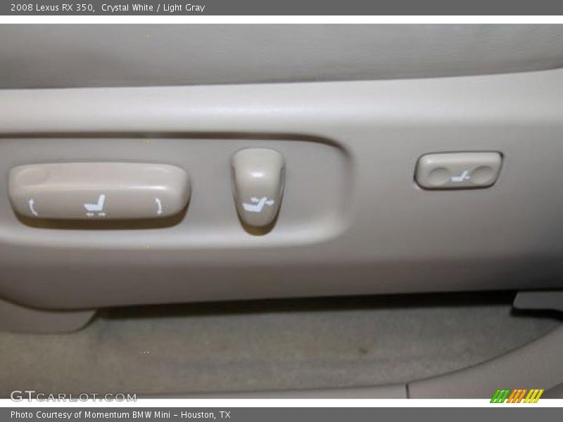 Crystal White / Light Gray 2008 Lexus RX 350