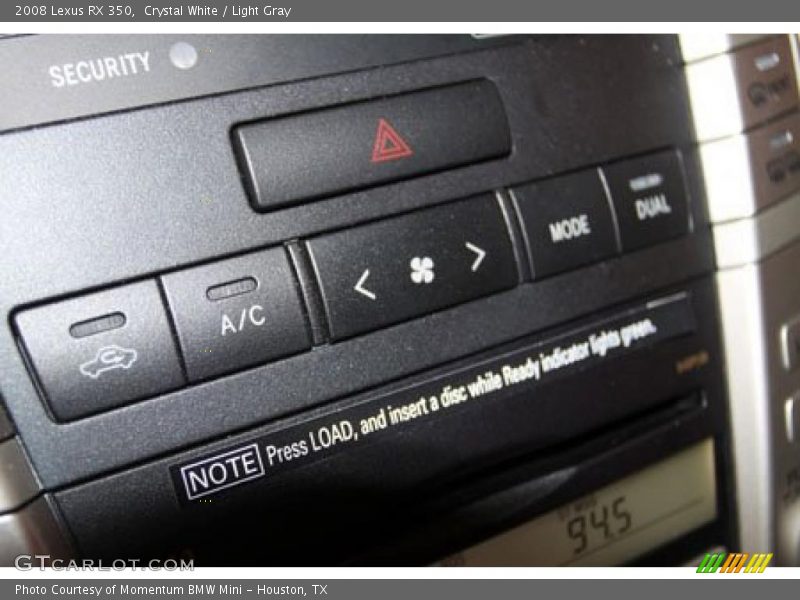 Crystal White / Light Gray 2008 Lexus RX 350