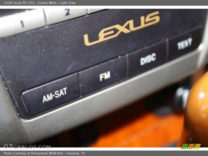 Crystal White / Light Gray 2008 Lexus RX 350