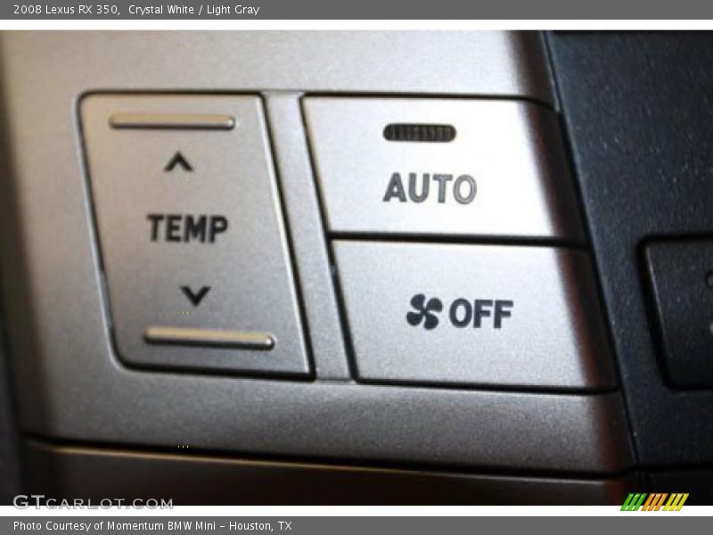 Crystal White / Light Gray 2008 Lexus RX 350