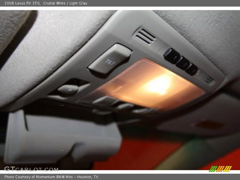 Crystal White / Light Gray 2008 Lexus RX 350
