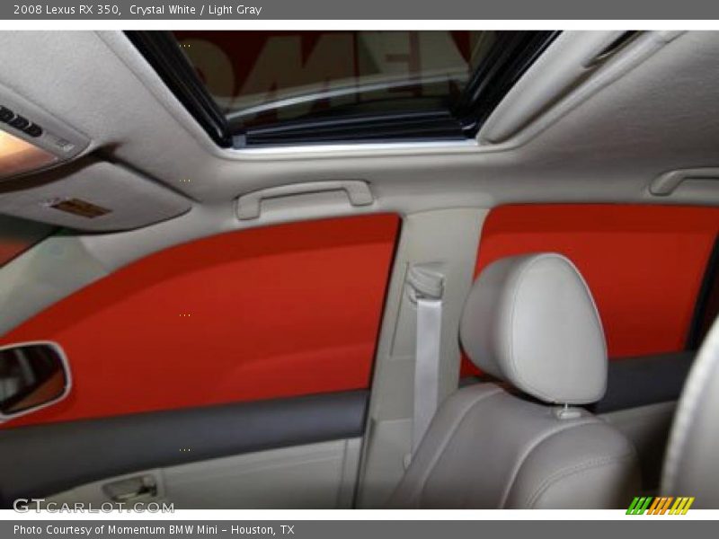 Crystal White / Light Gray 2008 Lexus RX 350
