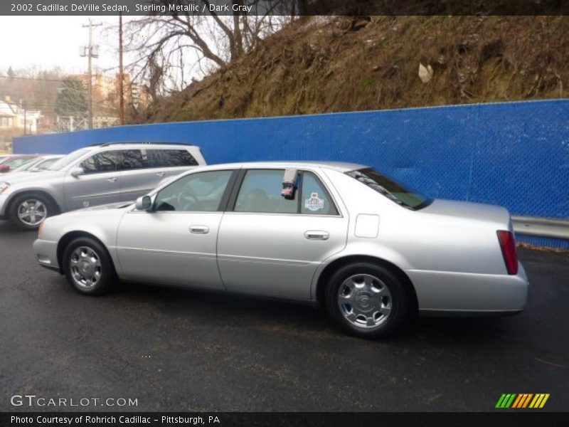 Sterling Metallic / Dark Gray 2002 Cadillac DeVille Sedan