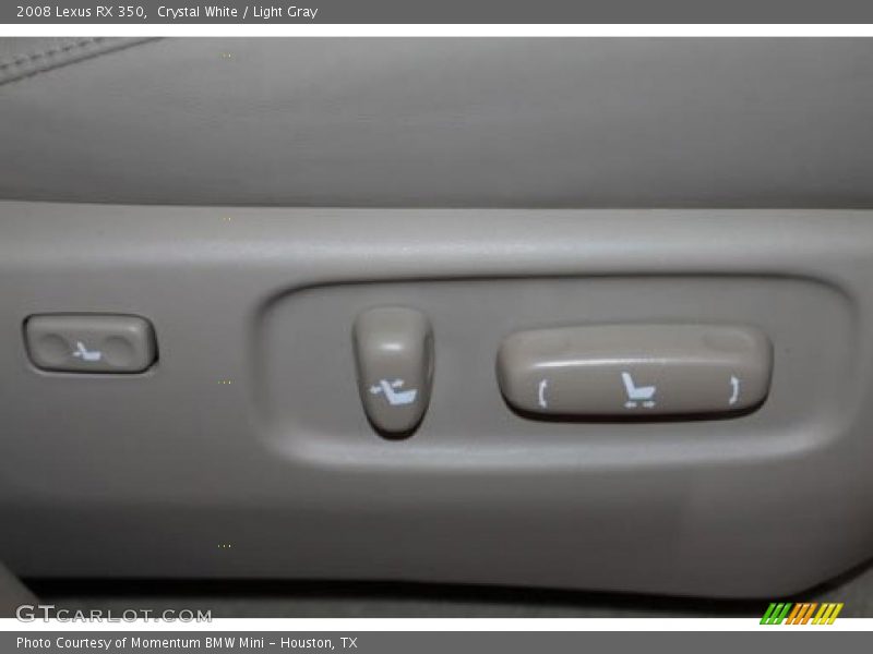 Crystal White / Light Gray 2008 Lexus RX 350