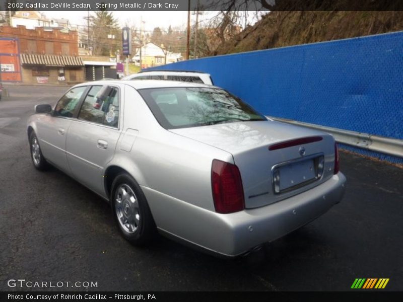 Sterling Metallic / Dark Gray 2002 Cadillac DeVille Sedan