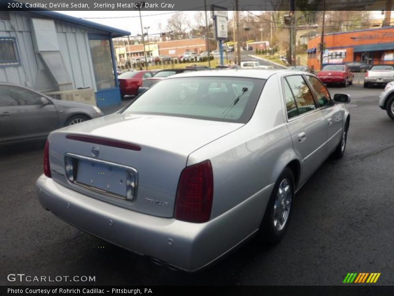 Sterling Metallic / Dark Gray 2002 Cadillac DeVille Sedan