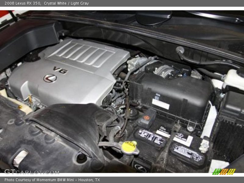 Crystal White / Light Gray 2008 Lexus RX 350
