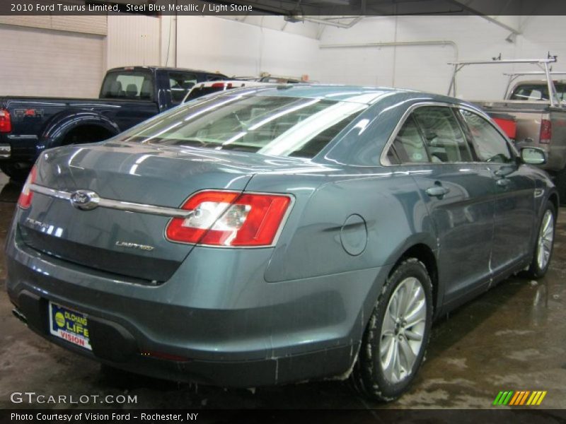 Steel Blue Metallic / Light Stone 2010 Ford Taurus Limited