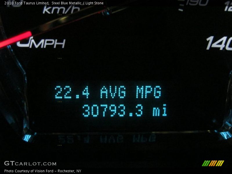 Steel Blue Metallic / Light Stone 2010 Ford Taurus Limited