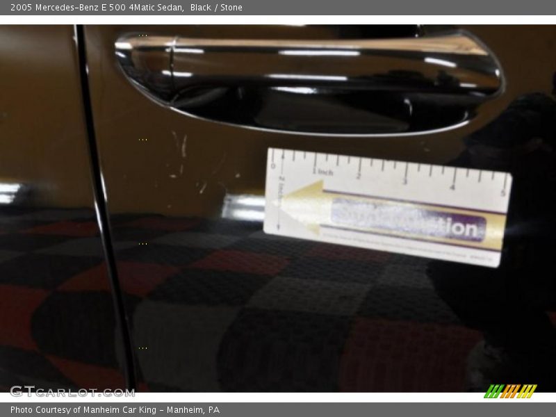Black / Stone 2005 Mercedes-Benz E 500 4Matic Sedan