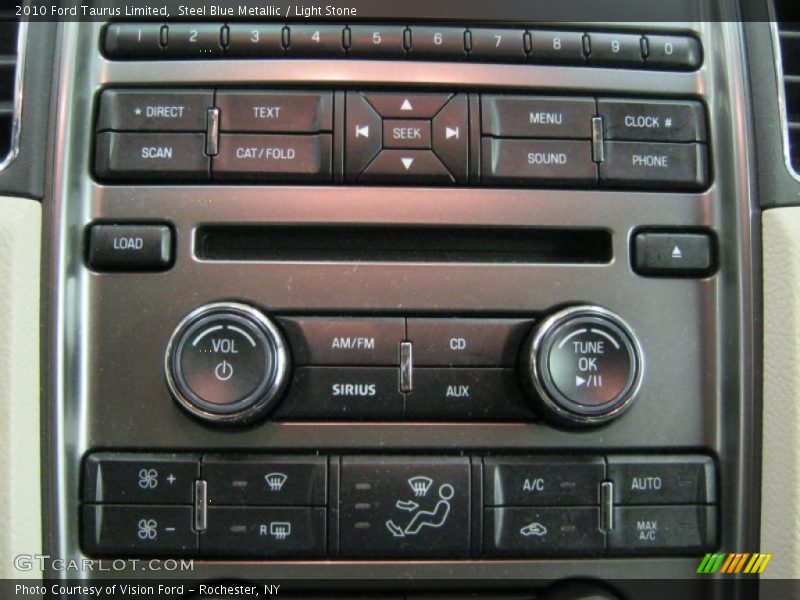 Steel Blue Metallic / Light Stone 2010 Ford Taurus Limited