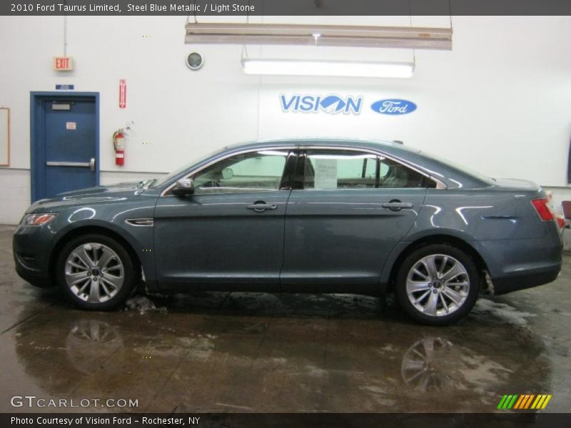 Steel Blue Metallic / Light Stone 2010 Ford Taurus Limited