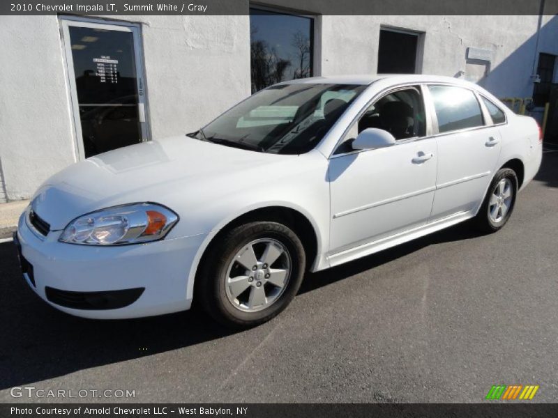 Summit White / Gray 2010 Chevrolet Impala LT