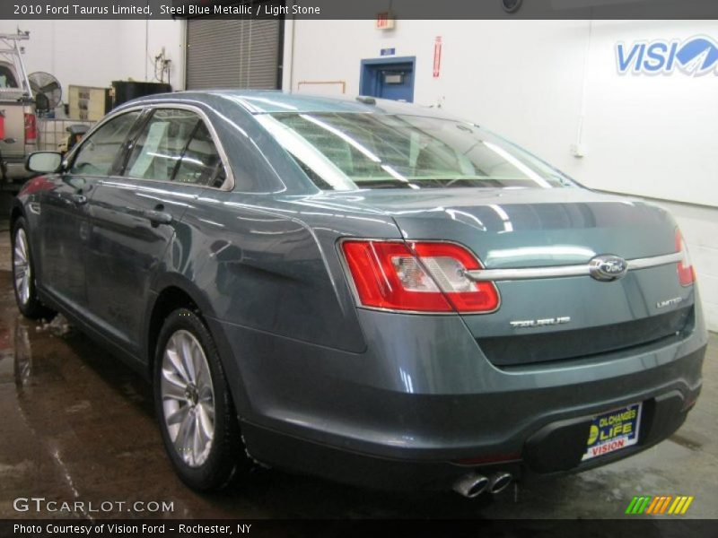 Steel Blue Metallic / Light Stone 2010 Ford Taurus Limited