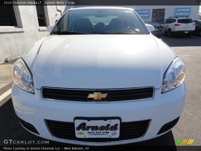 Summit White / Gray 2010 Chevrolet Impala LT