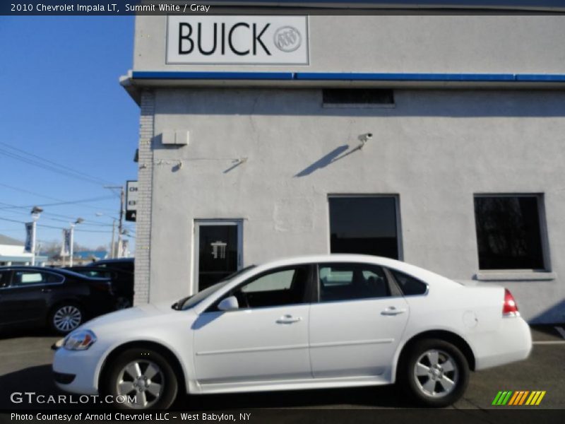 Summit White / Gray 2010 Chevrolet Impala LT