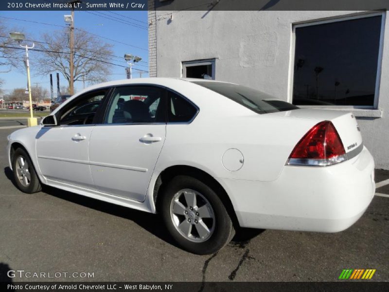 Summit White / Gray 2010 Chevrolet Impala LT
