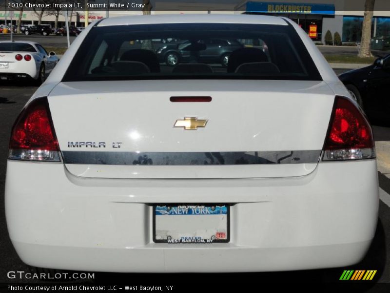 Summit White / Gray 2010 Chevrolet Impala LT