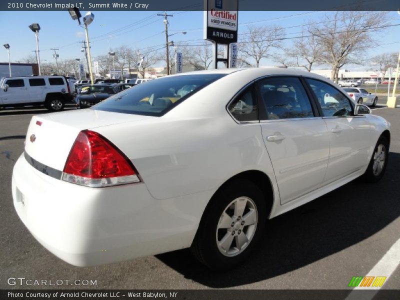 Summit White / Gray 2010 Chevrolet Impala LT