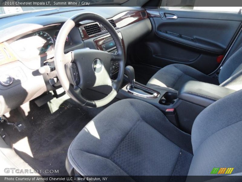 Summit White / Gray 2010 Chevrolet Impala LT