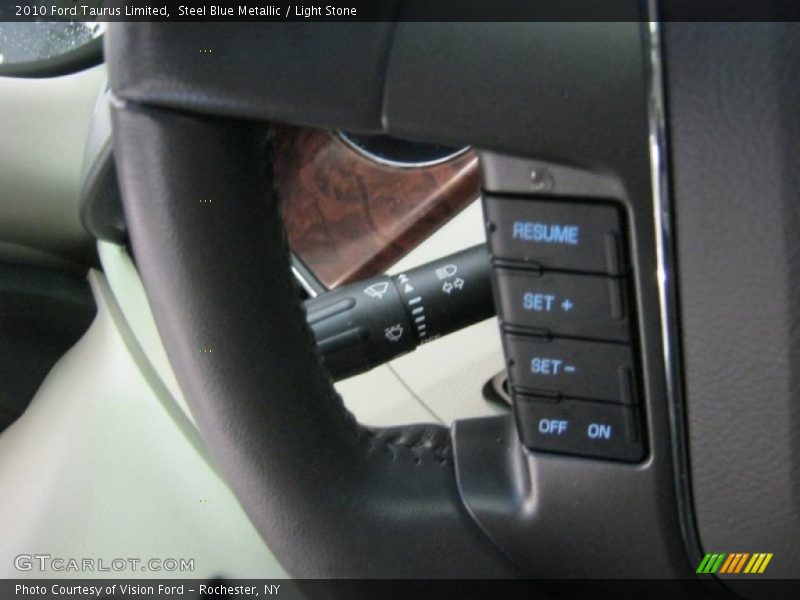Steel Blue Metallic / Light Stone 2010 Ford Taurus Limited