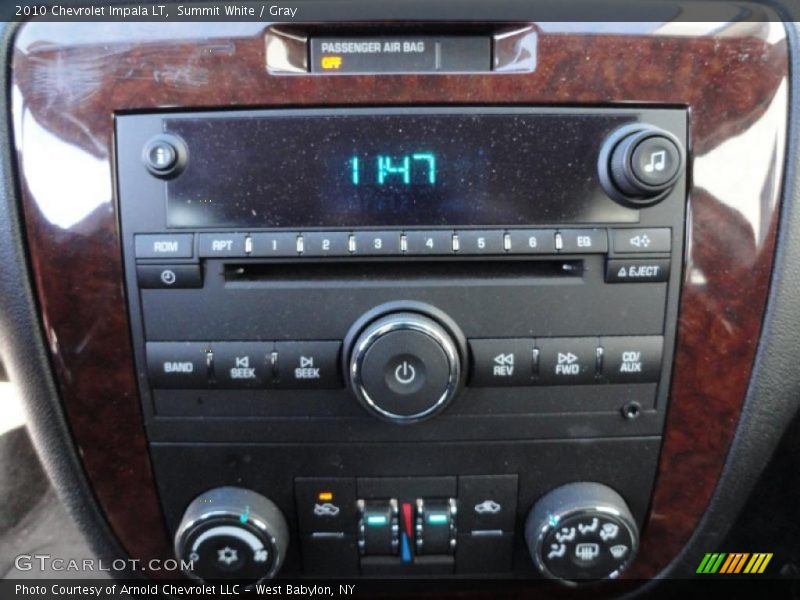 Summit White / Gray 2010 Chevrolet Impala LT