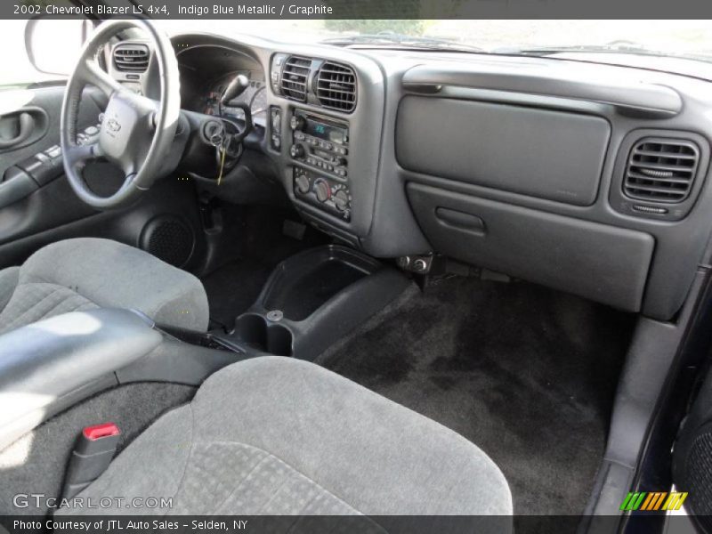 Indigo Blue Metallic / Graphite 2002 Chevrolet Blazer LS 4x4