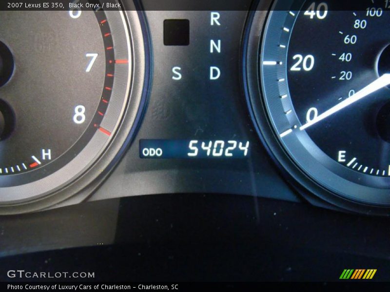 Black Onyx / Black 2007 Lexus ES 350