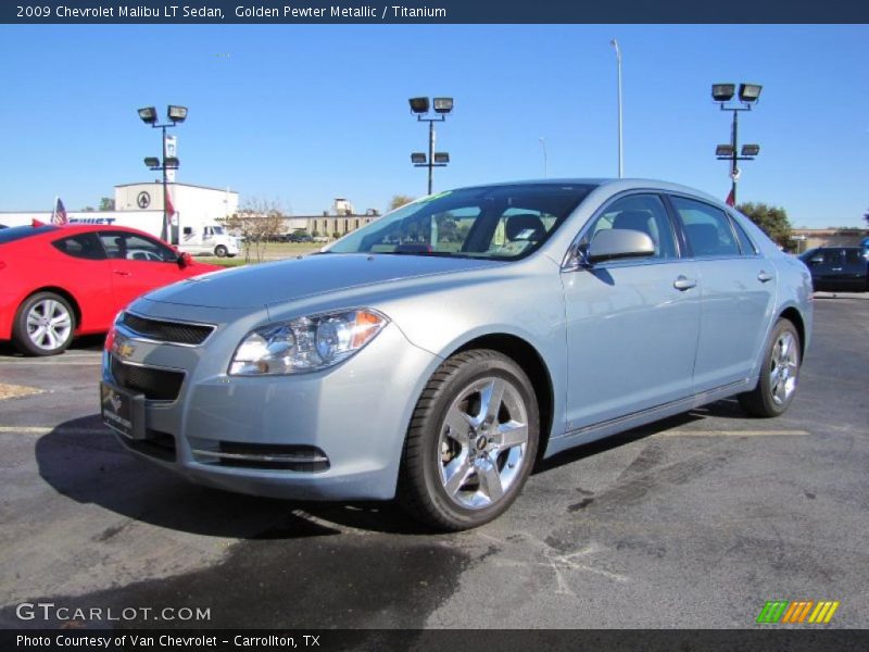 Golden Pewter Metallic / Titanium 2009 Chevrolet Malibu LT Sedan