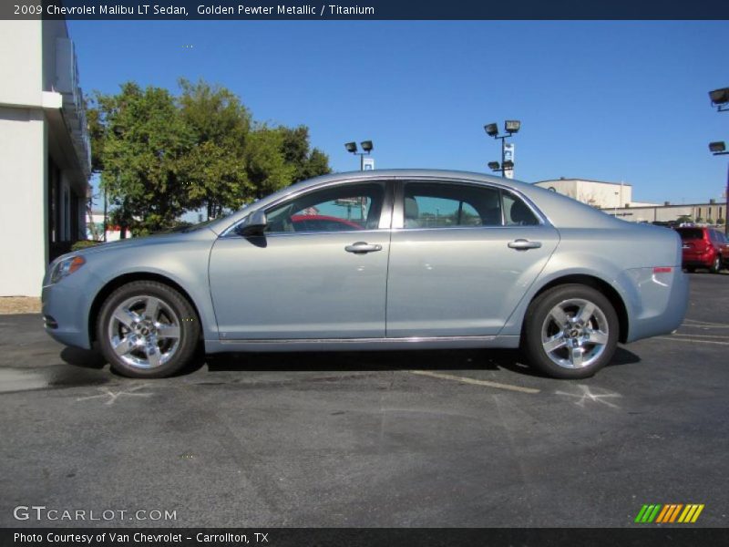 Golden Pewter Metallic / Titanium 2009 Chevrolet Malibu LT Sedan