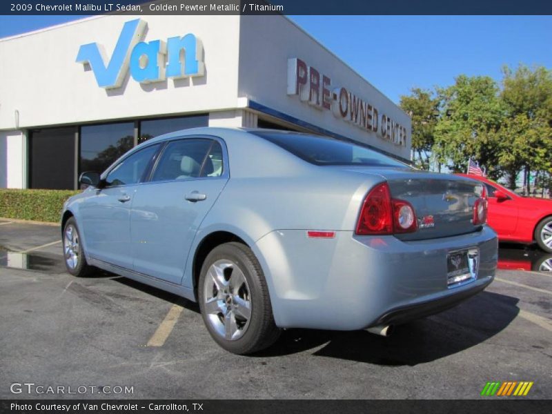 Golden Pewter Metallic / Titanium 2009 Chevrolet Malibu LT Sedan