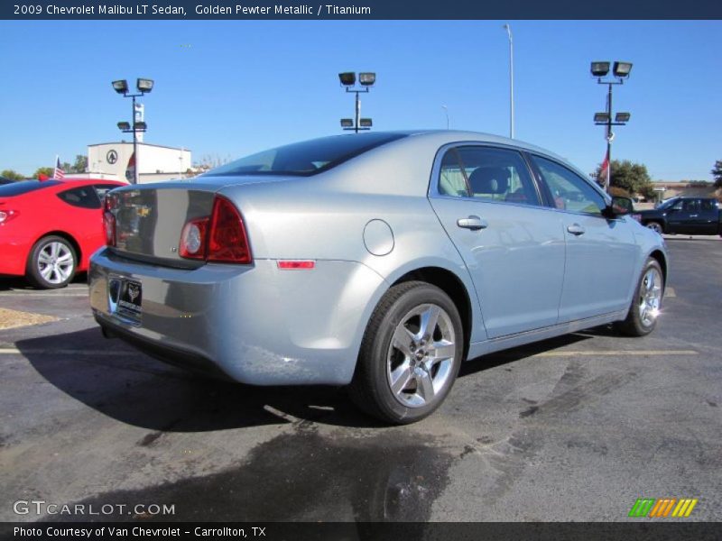 Golden Pewter Metallic / Titanium 2009 Chevrolet Malibu LT Sedan