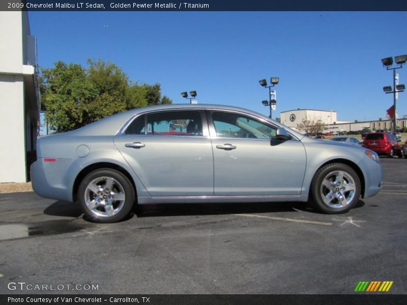 Golden Pewter Metallic / Titanium 2009 Chevrolet Malibu LT Sedan