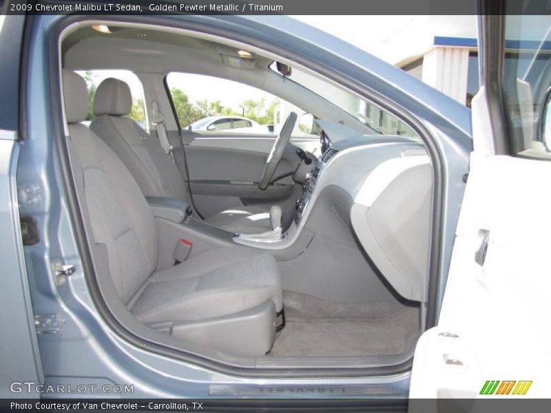 Golden Pewter Metallic / Titanium 2009 Chevrolet Malibu LT Sedan