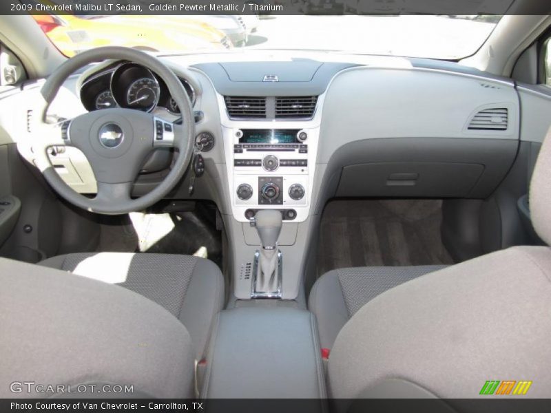 Golden Pewter Metallic / Titanium 2009 Chevrolet Malibu LT Sedan