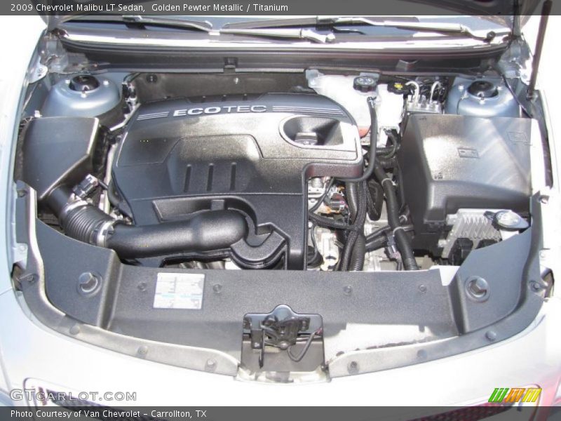 Golden Pewter Metallic / Titanium 2009 Chevrolet Malibu LT Sedan