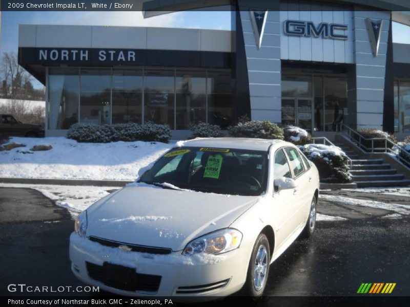 White / Ebony 2009 Chevrolet Impala LT