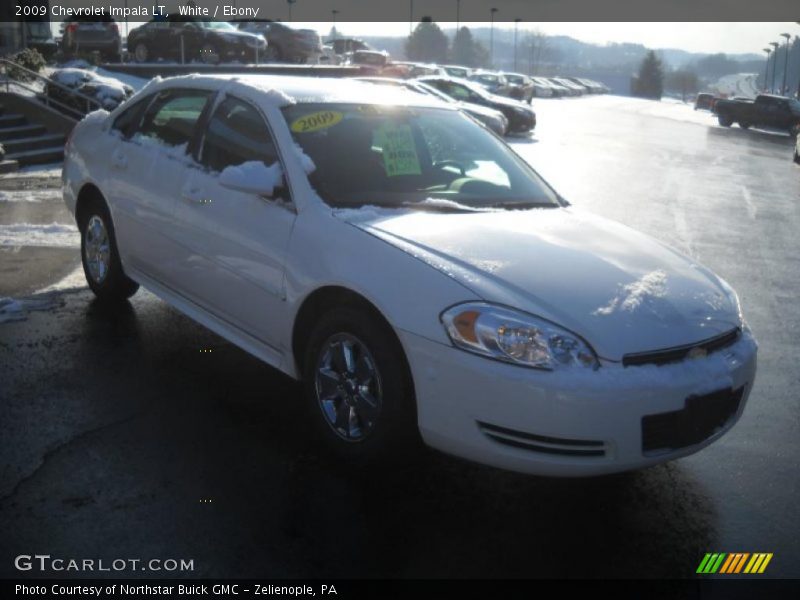 White / Ebony 2009 Chevrolet Impala LT