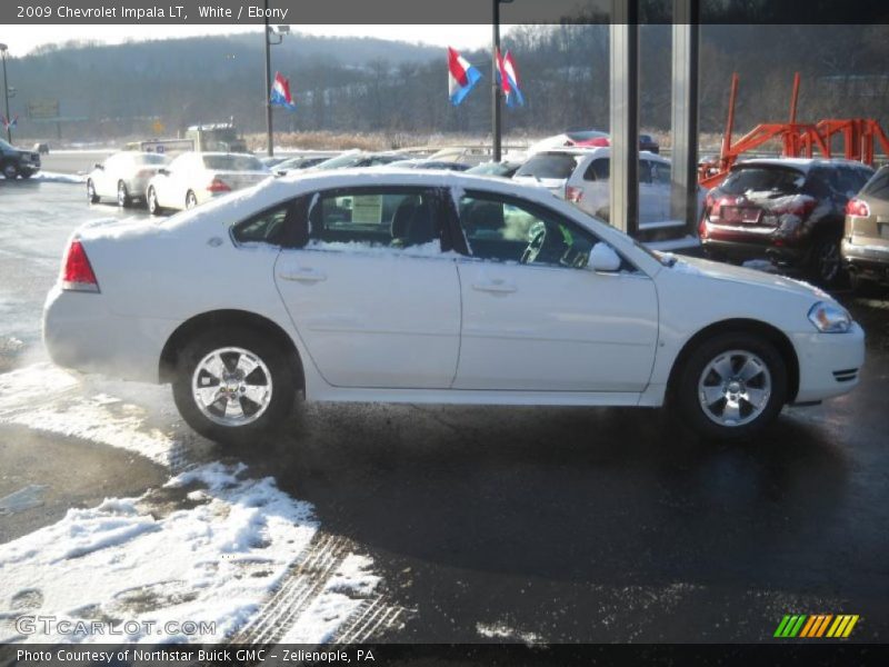 White / Ebony 2009 Chevrolet Impala LT