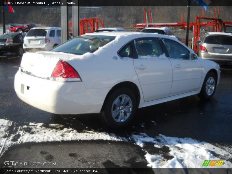 White / Ebony 2009 Chevrolet Impala LT