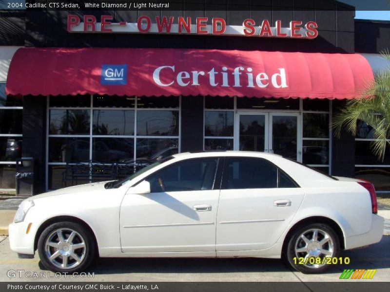 White Diamond / Light Neutral 2004 Cadillac CTS Sedan