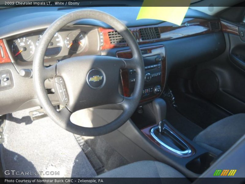 White / Ebony 2009 Chevrolet Impala LT