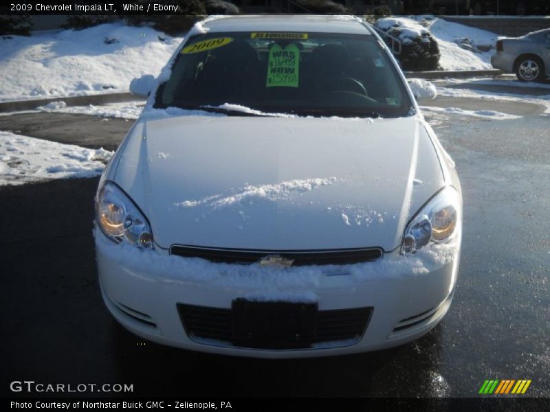 White / Ebony 2009 Chevrolet Impala LT
