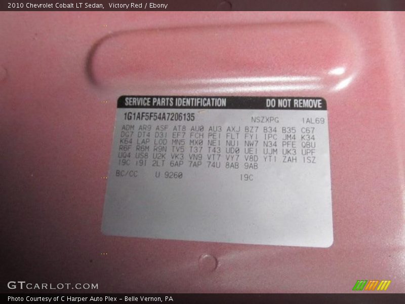Victory Red / Ebony 2010 Chevrolet Cobalt LT Sedan